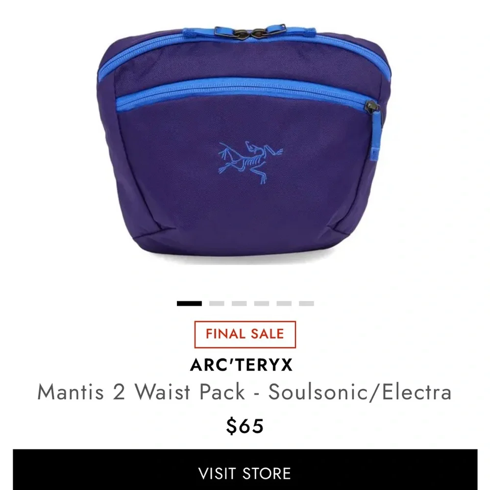Arc'teryx Purple Mantis 2 Waist Pack - Picture 1 of 5